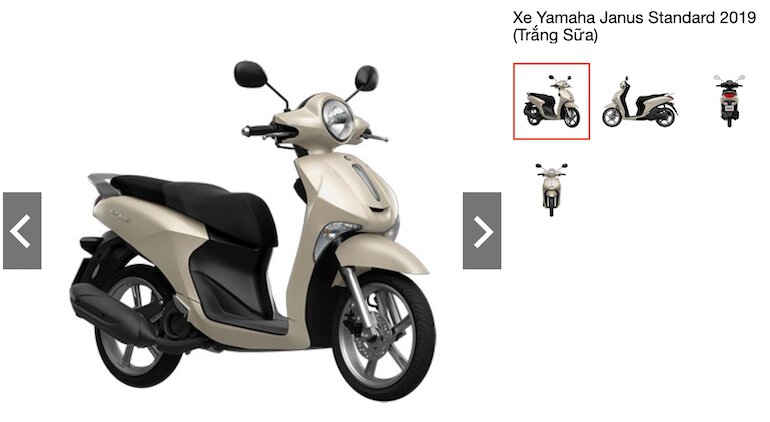 Xe Yamaha Janus Standard 2019 (Trắng Sữa)