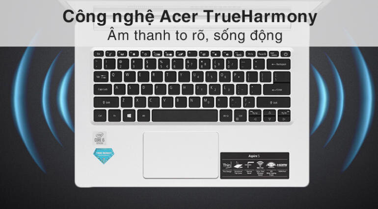 Âm thanh công nghệ Acer TrueHarmony độc quyền