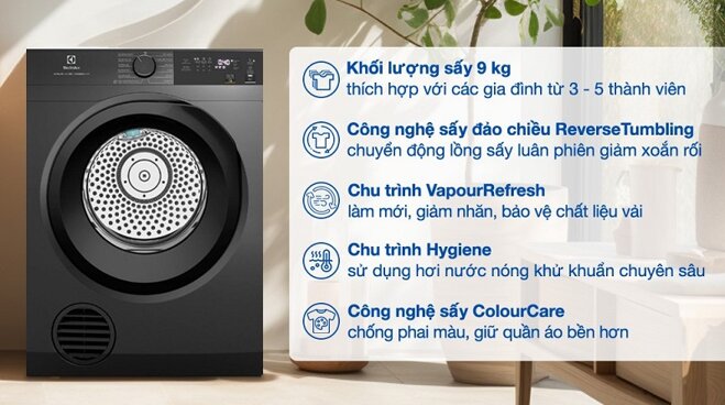 Top 6 máy sấy quần áo Electrolux Ultimatecare 300 tốt đáng mua đầu năm 2025