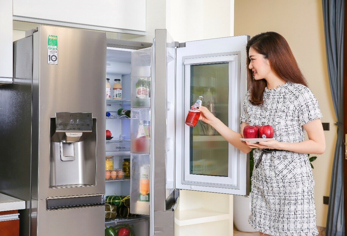 Tủ lạnh IG có thiết kế đơn giản, sang trọng