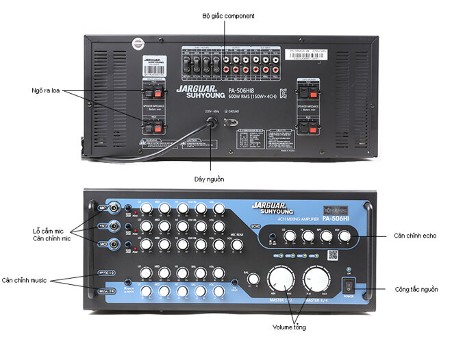 Chiếc amply karaoke Jarguar Suhyoung PA-506HI