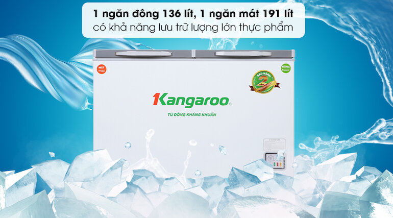 Tủ đông lạnh Kangaroo 327 lít KG498KX2