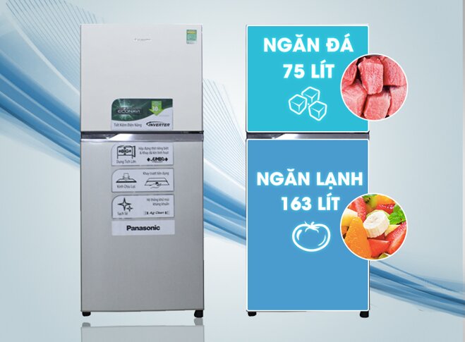 Tủ lạnh Panasonic còn tích hợp các công nghệ tiên tiến giúp bảo quản rau hoa quả nhà bạn luôn tươi ngon mỗi ngày