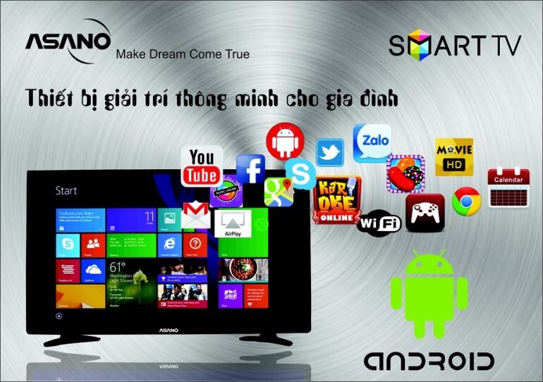 Smart tivi Asanzo