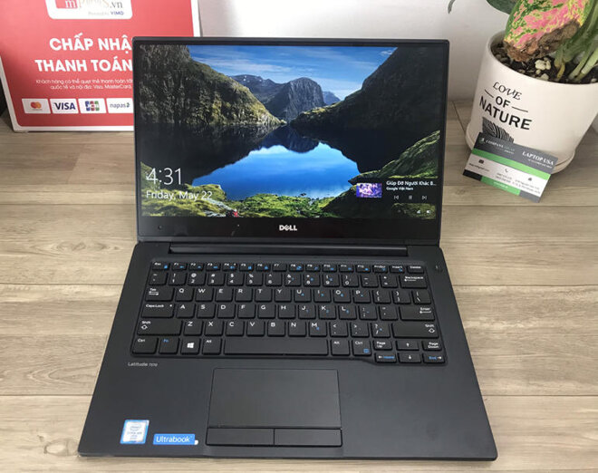 Hình ảnh của laptop Dell Latitude 7370 sắc nét, sống động