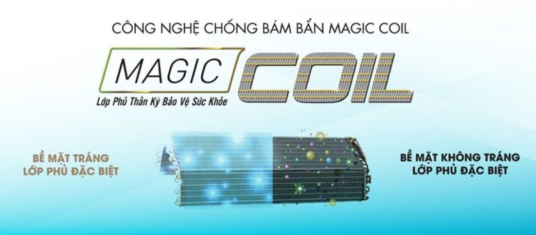 Công nghệ chống bám bẩn Magic Coil trên điều hòa toshiba 2018 mới nhất