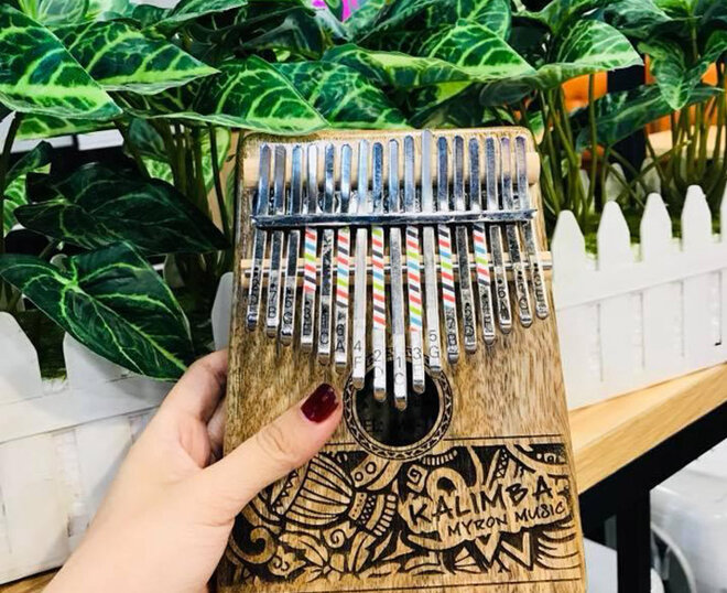 Đàn kalimba 17 nốt / phím làm bằng gỗ Koa