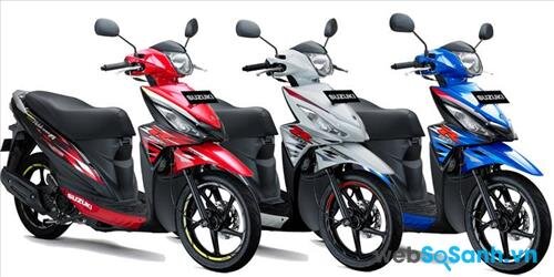 Suzuki Address với 3 màu sắc cho người dùng lựa chọn