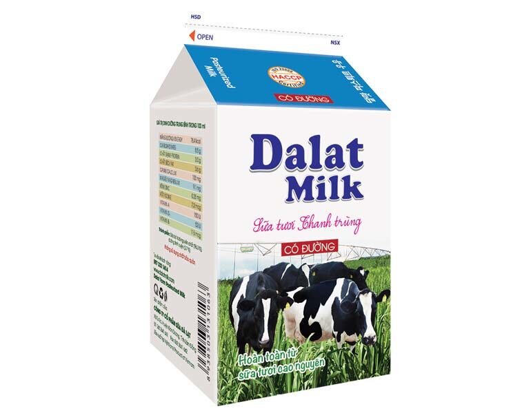 Sữa tươi thanh trùng Dalat Milk