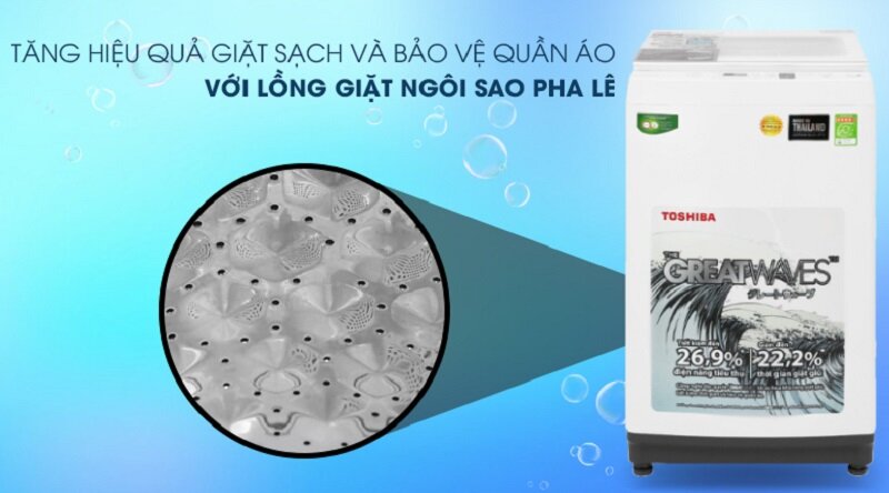 Máy giặt Toshiba AW-K1000FV(WW) giá chỉ 3 triệu đồng, chất lượng vẫn rất tốt!