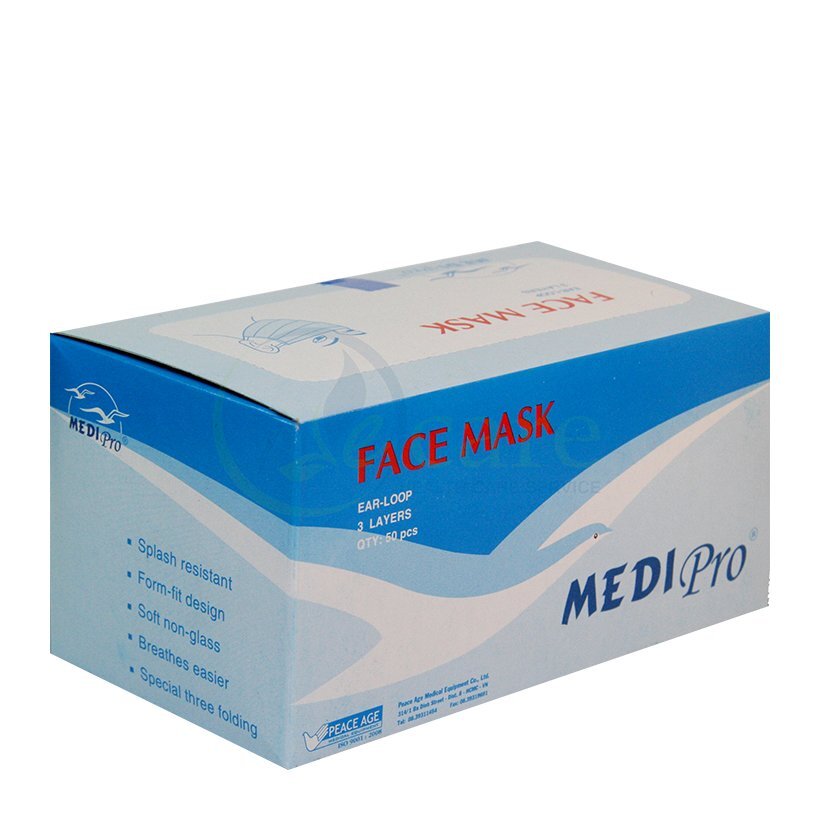 Khẩu trang y tế Medi Pro là sản phẩm cao cấp được làm từ những nguyên liệu sạch, không chứa các thành phần độc hại 