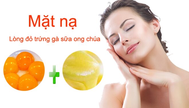 Mặt nạ sữa ong chúa trị nám với lòng đỏ trứng gà