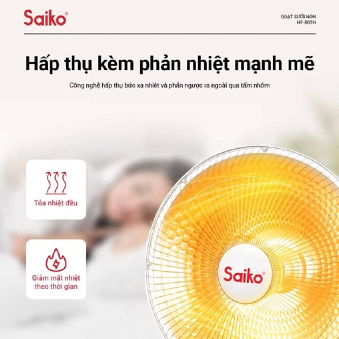 Quạt sưởi Saiko HF-802H