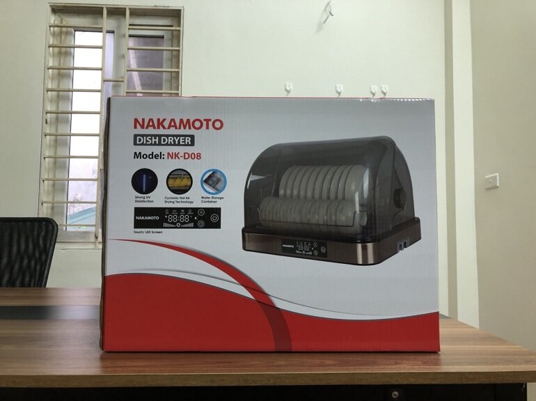 Giá máy sấy bát đĩa Nakamoto NK-D08 không quá cao