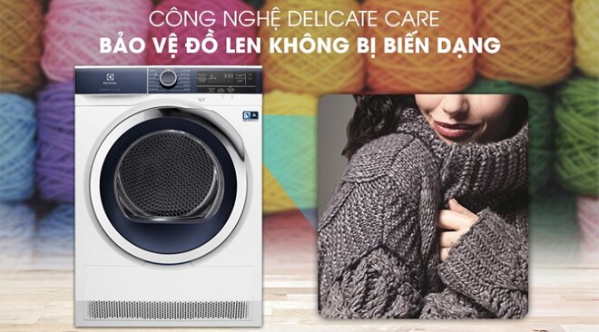 Máy sấy Electrolux 9 Kg lồng ngang Inverter EDH903BEWA