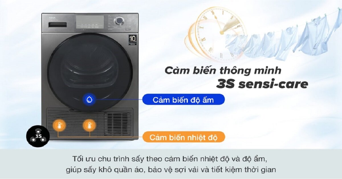 máy sấy bơm nhiệt aqua 