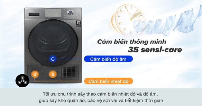 máy sấy bơm nhiệt aqua