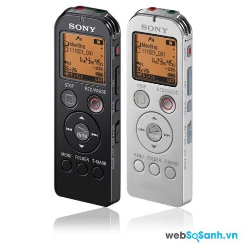 Máy ghi âm Sony được đánh giá cao về chất lượng ghi âm