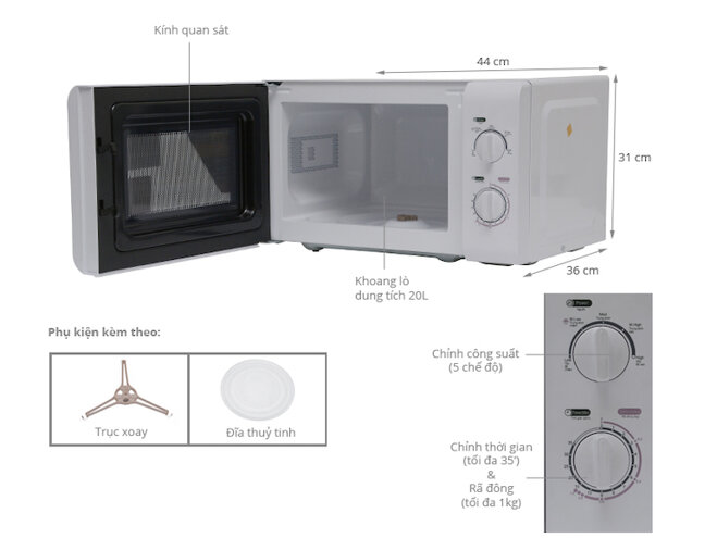 Lò vi sóng Sanyo EM-S2182W