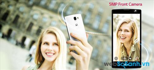 Camera trước của LG Magna chụp ảnh selfie tốt hơn nhờ hỗ trợ chụp ảnh bằng cử chỉ