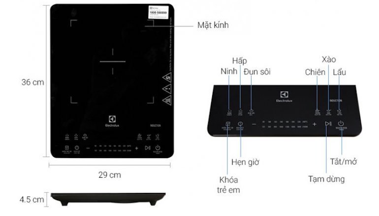 Bếp từ đơn cao cấp Electrolux ETD42SKA