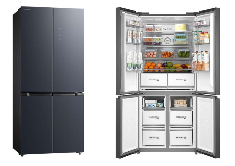 TOP tủ lạnh Toshiba 4 cánh rất sang xịn, đang được hạ giá rẻ bất ngờ