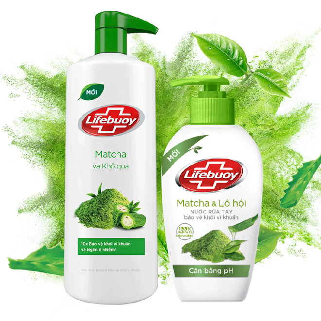 Sữa tắm Lifebuoy matcha & khổ qua