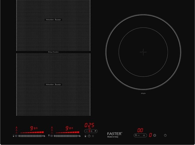 Bếp điện từ Faster Inverter 360 thiết kế sang trọng, công nghệ hiện đại