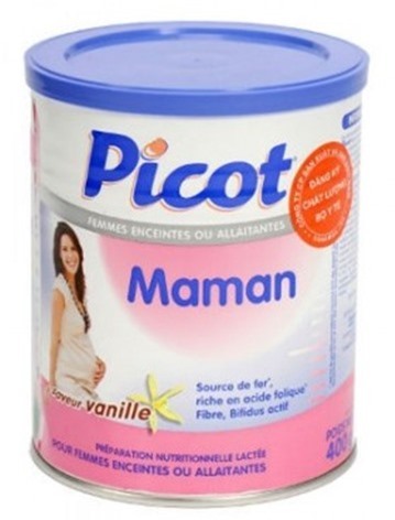 Sữa bột Picot Mama - hộp 400g (dành cho bà mẹ mang thai và cho con bú)