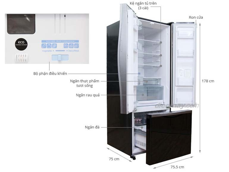 Tủ lạnh Hitachi ngăn đá dưới