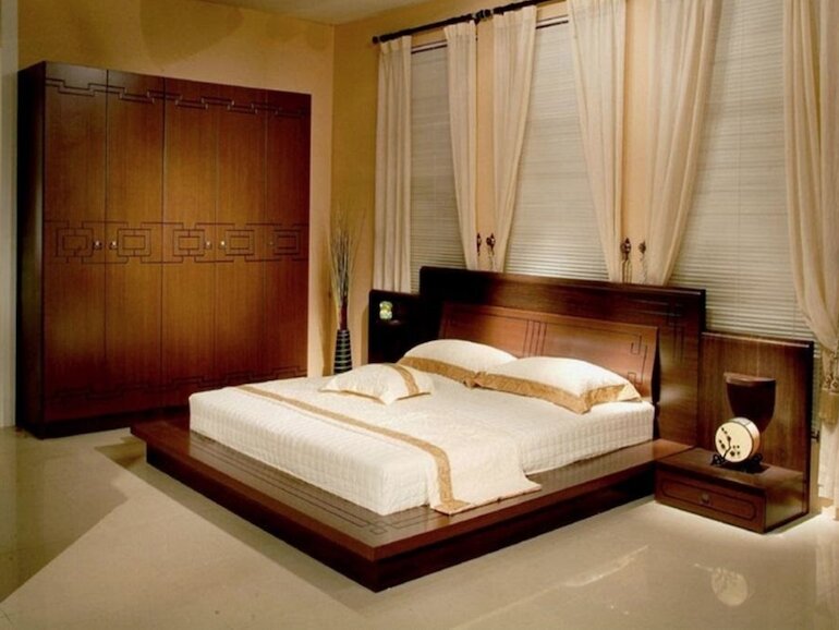 Tham khảo các thiết kế nội thất phòng ngủ gỗ tự nhiên bán chạy 