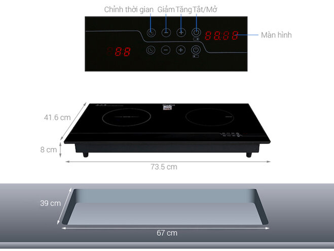 Bếp từ hồng ngoại Whirlpool ACH7327-BLV