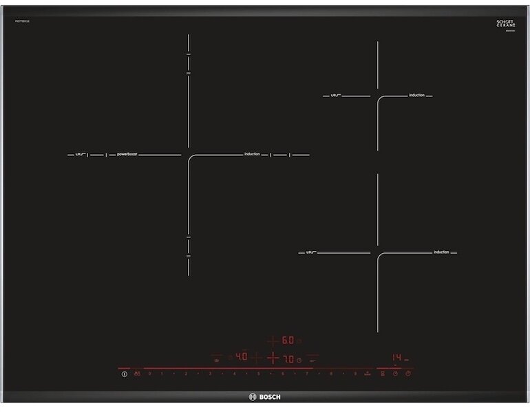 Thiết kế sang trọng và tinh tế của bếp từ Bosch pid775dc1e serie 8 