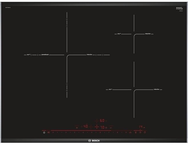 Thiết kế sang trọng và tinh tế của bếp từ Bosch pid775dc1e serie 8 