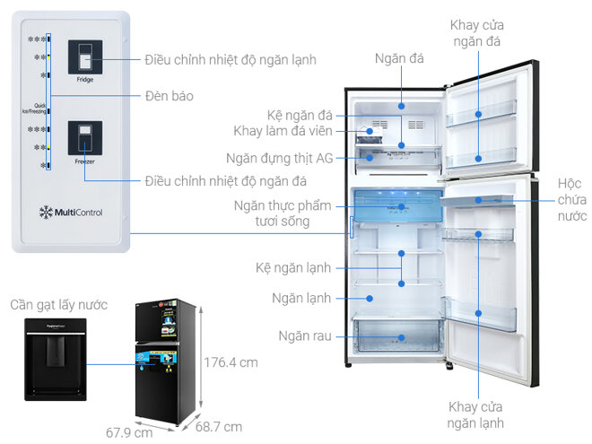 Đánh giá chi tiết tủ lạnh Panasonic Inverter 405 lít NR-TX461GPKV