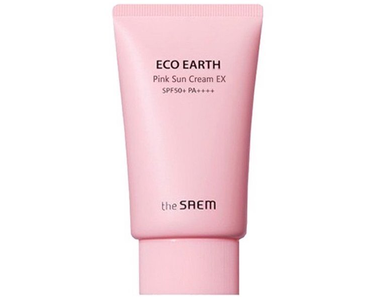 Kem chống nắng Eco Earth Pink Sun Cream.