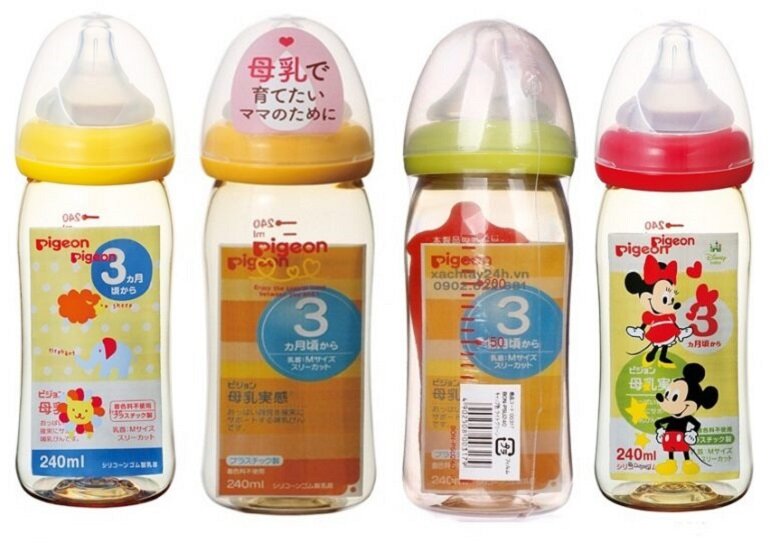 So sánh bình sữa Pigeon nội địa Nhật và bình sữa Comotomo?