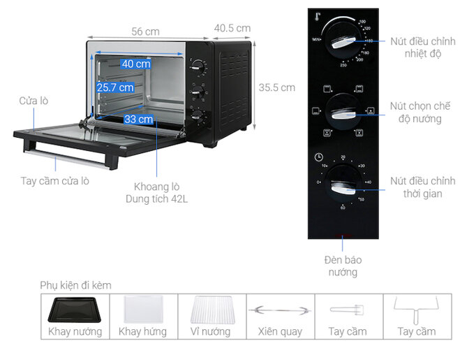 Lò nướng Bluestone EOB-7588