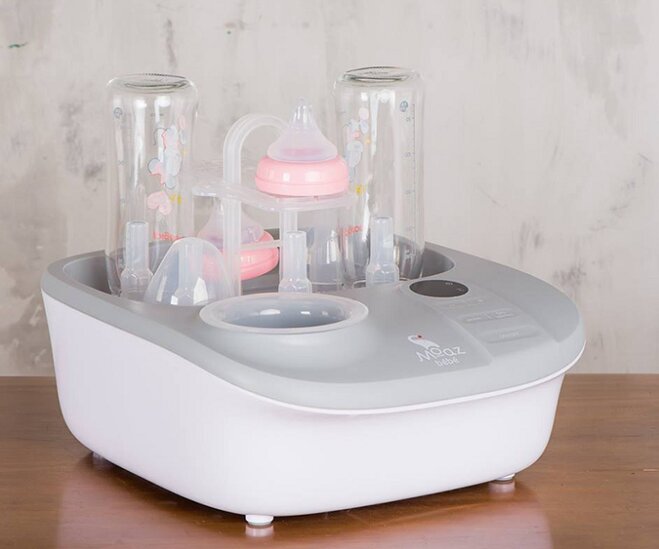 Máy tiệt trùng bình sữa Moaz Bebe MB-005 có công suất cao, hiệu năng tốt