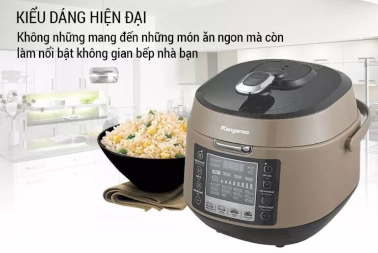 Nồi áp suất điện tử Kangaroo KG 5P5 có đến 16 thực đơn dành cho những người sành ăn và 3 chức năng điều chỉnh hương vị.