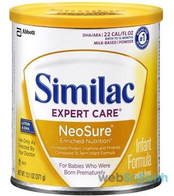 Sữa bột Similac Neosure giúp bé tăng cân 