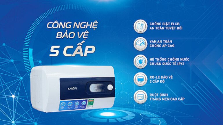 Tìm hiểu chi tiết bình nóng lạnh gián tiếp Karofi Kbo-r300