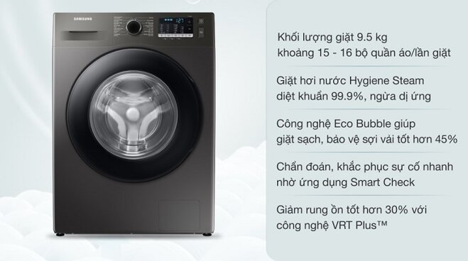 Máy giặt Samsung Inverter 9.5kg WW95TA046AX/SV