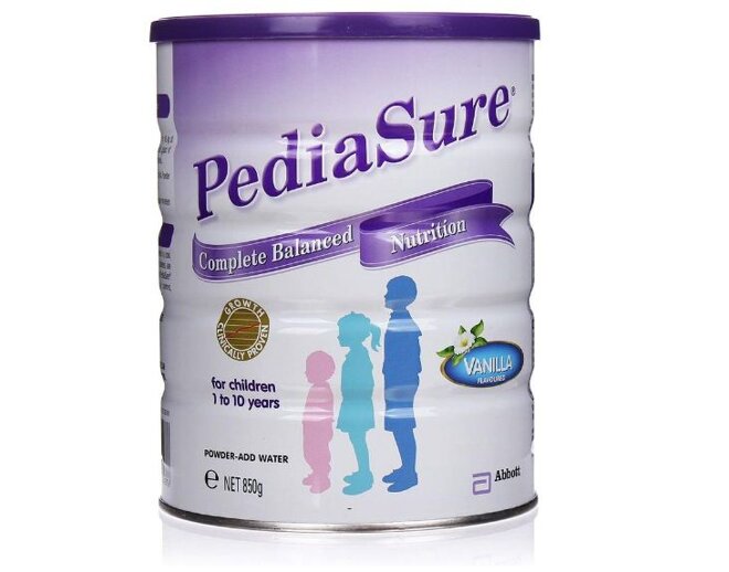 Sữa Pediasure Úc có nắp hộp sữa màu tím