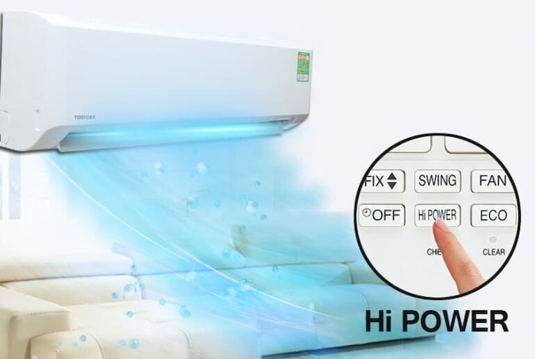 Khả năng làm lạnh tốt nhờ công nghệ Hi Power