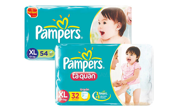 Tã - bỉm Pamper cho bé trai và bé gái