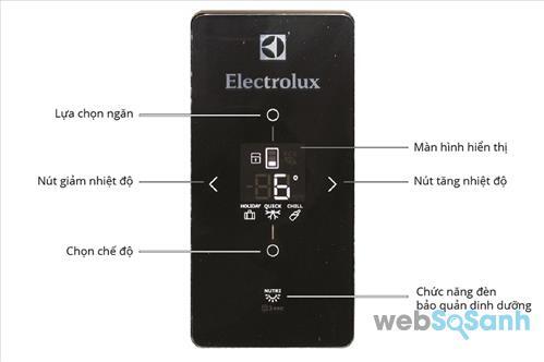 Cấu tạo bảng điều khiển của tủ lạnh Electrolux