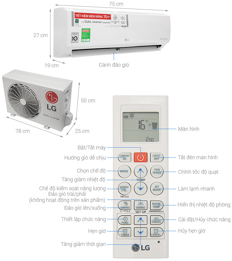 điều hòa lg v10enh