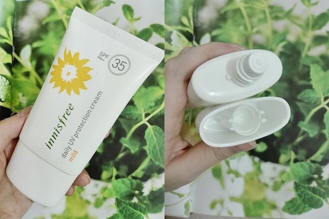 Kem chống nắng không nâng tone Innisfree Daily UV Protection Cream Mild SPF35/PA++