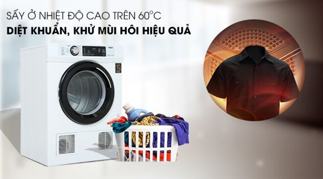 Máy sấy Aqua 7kg AQH-V700FW 